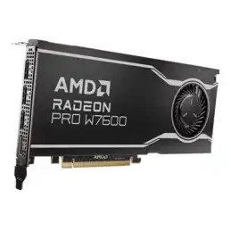 AMD Radeon Pro W7600 - Carte graphique - Radeon Pro W7600 - 8 Go GDDR6 - PCIe 4.0 x8 - 4 x DisplayPort (100-300000077)_1